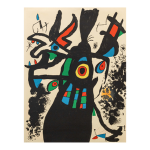 Joan Miro Montroig 3 (M. 955) Signed Modern Lithograph in Colors h.c. 3/10