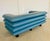 Vintage Postmodern Swedish Turquoise Leather Stacked Sofa, 1980 For Sale - Image 10 of 18