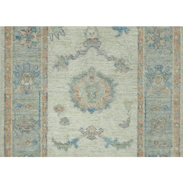 Turkish Oushak Runner Rug 2'11" x 14'3" #17737 For Sale - Image 4 of 8