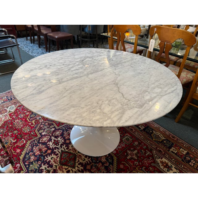 Design Plus Gallery presents a Tulip Table with Carrera Marble Tabletop from Interior Icons. The table is modeled after...