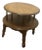 Vintage 1950s Hand Made Solid Maple Wood Round 2 Tier End Table For Sale