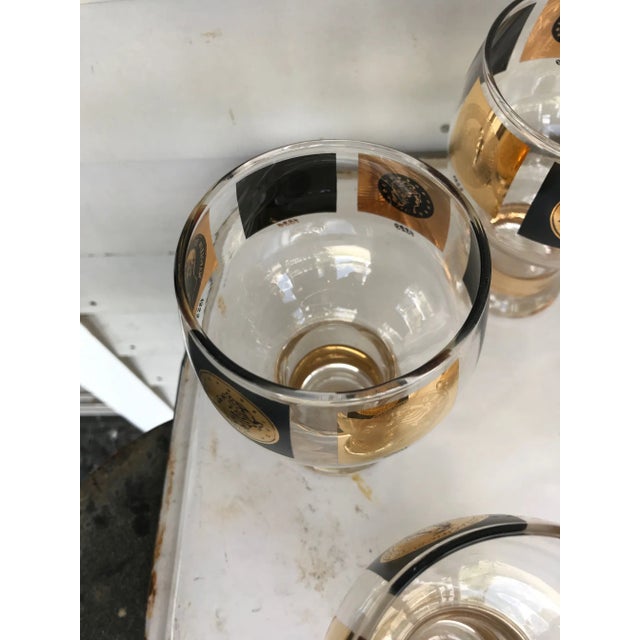 Bob Wallack 1960s Cera Glassl Coin Schooner Beer Glasses- Set of 8 For Sale - Image 4 of 6