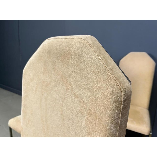 Metal Vintage Brass Dining Chairs from Belgochrom, 1970s, Set of 6 For Sale - Image 7 of 13