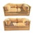 Mid-Century Modern Pair of 1980s John Mascheroni for Swaim Postmodern Curved Back Playpen Style Love Seats For Sale - Image 3 of 16