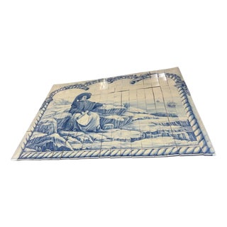 Hand-Painted Azulejos Tiles with Henry the Navigator by Jorge Gardoso for Ceramica Constantia, Portugal, 1996, Set of 280 For Sale