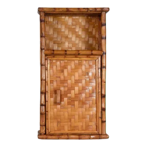 1970s Vintage Rattan Hanging Cabinet