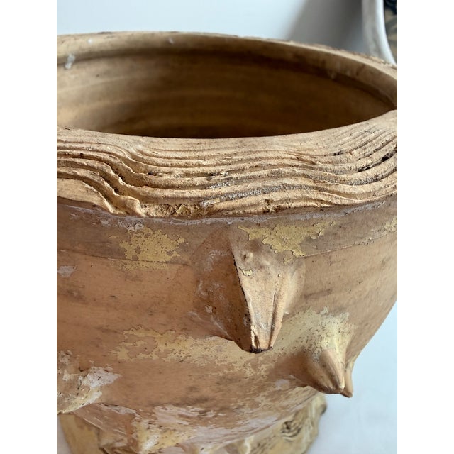 Ceramic Vintage Mid Century Brutalist Folk Art Pinch Pot Planter in the Sytle of Dexter Pottery For Sale - Image 7 of 11