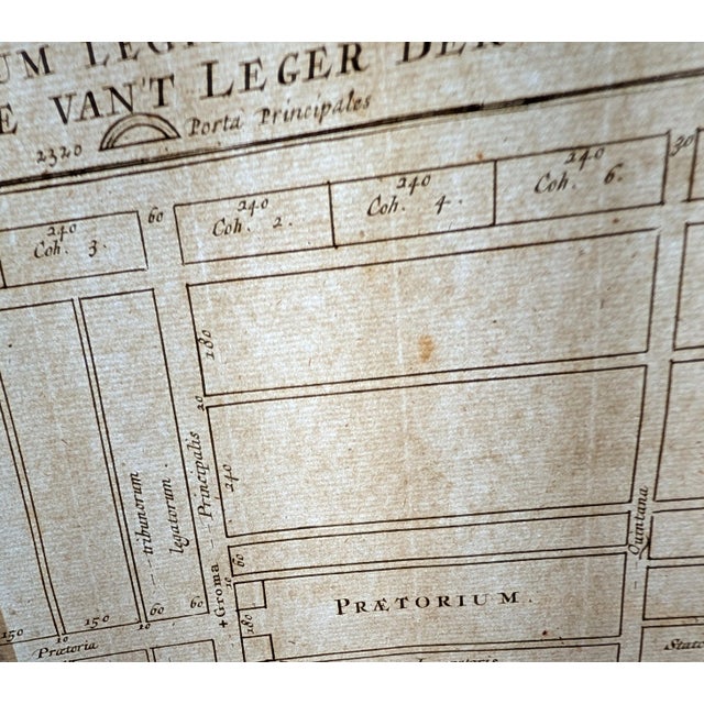 17th Century Antique Camp Layout & Design Diagram, c.1700 — J. Van Vianen For Sale - Image 5 of 7