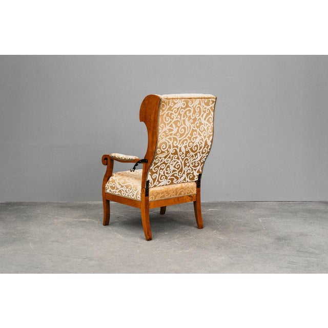 Wood Biedermeier Wing Chair For Sale - Image 7 of 18