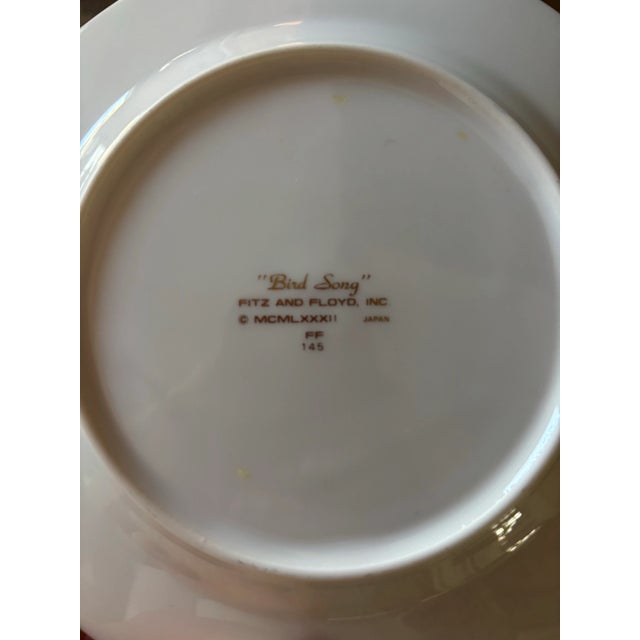 Fitz and Floyd Fritz & Floyd Decorative Bird Plates- Set of 3 For Sale - Image 4 of 10