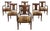 Set of Six English Regency Style Anglo-Indian Dining Chairs For Sale