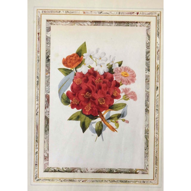 This is a charming lithoprint titled "Mrs. Jane Webb-London Floral Bouquet." The print, measuring 15" x 24", features a...