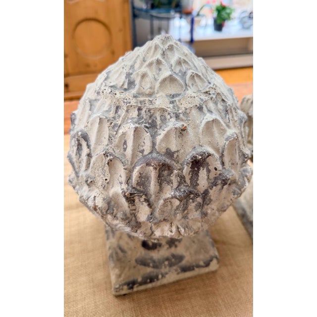 Pair of Terracotta Artichoke Finials For Sale - Image 9 of 10