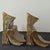 Metal Mid-20th Century Brass Stacked Books Bookends - A Pair Hand Cast by Philadelphia Manufacturing Co. For Sale - Image 7 of 8