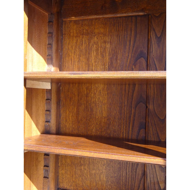 Louis XV Style Display Cabinet with Secretary and Drawers in Walnut, 1960s For Sale - Image 10 of 18