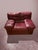 Maroon Cognac Leather Living Room Set from Roche Bobois, 1990s, Set of 5 For Sale - Image 8 of 11