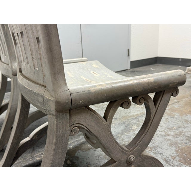 Regency Reproduction Curule Side Chairs, Pair For Sale - Image 11 of 12
