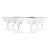 1950s Fostoria “Bridal Belle” Set of 6 Coupe Champagne Glasses For Sale
