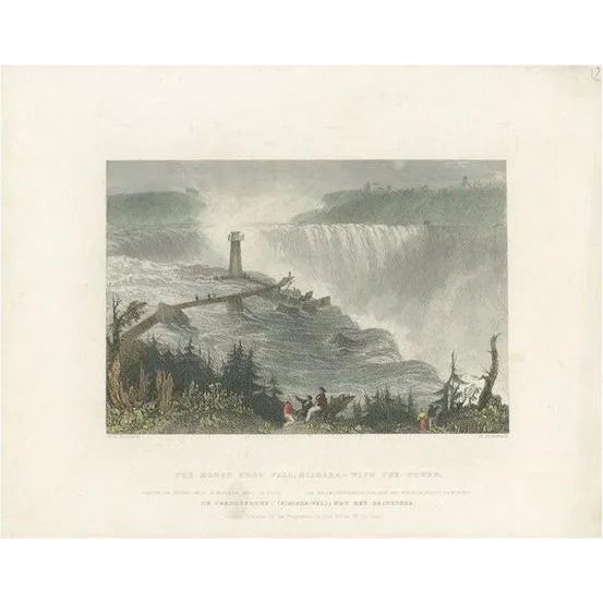 Brandard, Horseshoe Falls, 1840, Paper For Sale