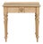 19th Century English Bleached Oak Side Table with Carved Shield Motif For Sale