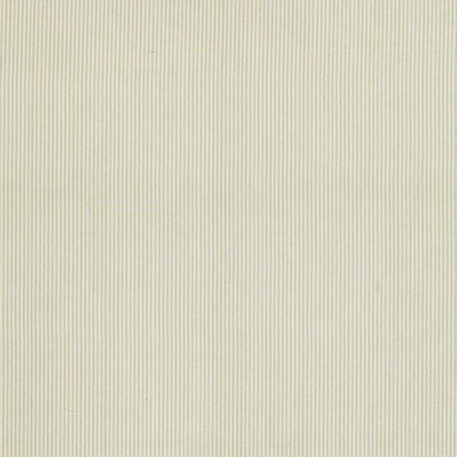 Mid-Century Modern Sample - Schumacher Charee Silk Stripe Fabric in Light Blue & White For Sale - Image 3 of 3