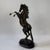 Bronze Rearing Horse Sculpture, 25” H – Prancing Stallion on Marble Base For Sale - Image 4 of 8