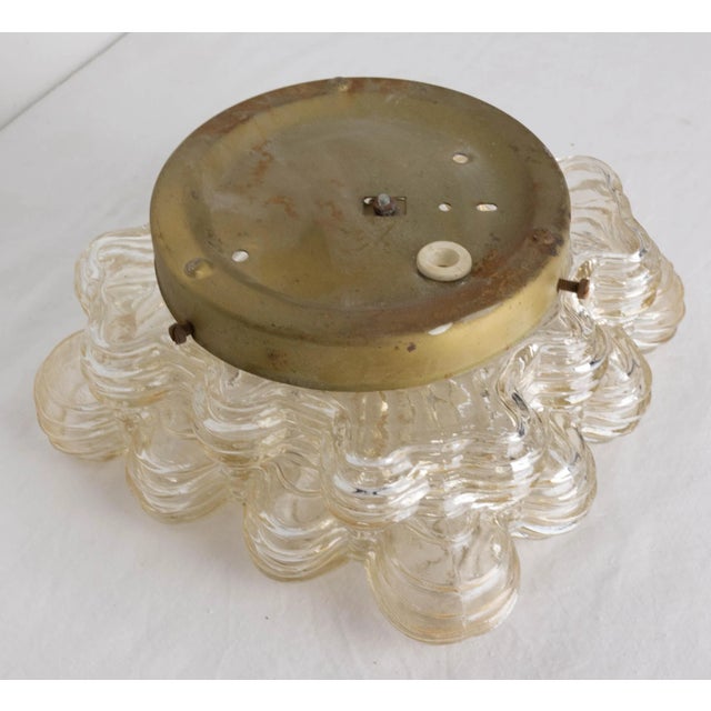 Metal Small German Ceiling Light in the Style of Helena Tynell, 1960s For Sale - Image 7 of 8