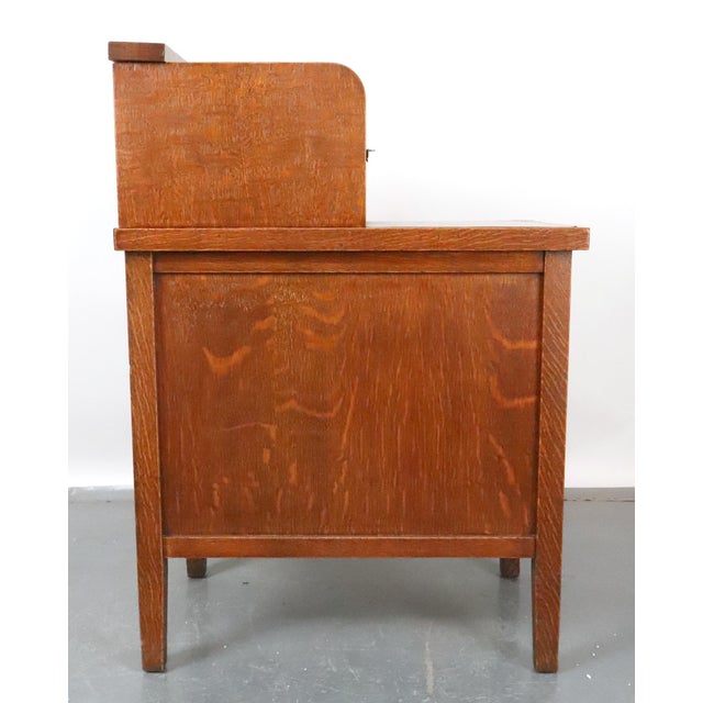 Antique the McCaskey Register Co. Quarter Sawn Oak File Cabinet For Sale - Image 13 of 15
