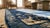1900s Deep Navy Blue Open Field Chinoiserie Antique Chinese Peking Rug For Sale - Image 14 of 14