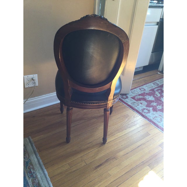 Late 19th Century Vintage Oval Medallion Dining Room Chairs Louis XVI Set of 6 For Sale - Image 5 of 13