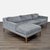 This West Elm sectional features a soft gray fabric and a spacious chaise for extra comfort. The modern design has clean...