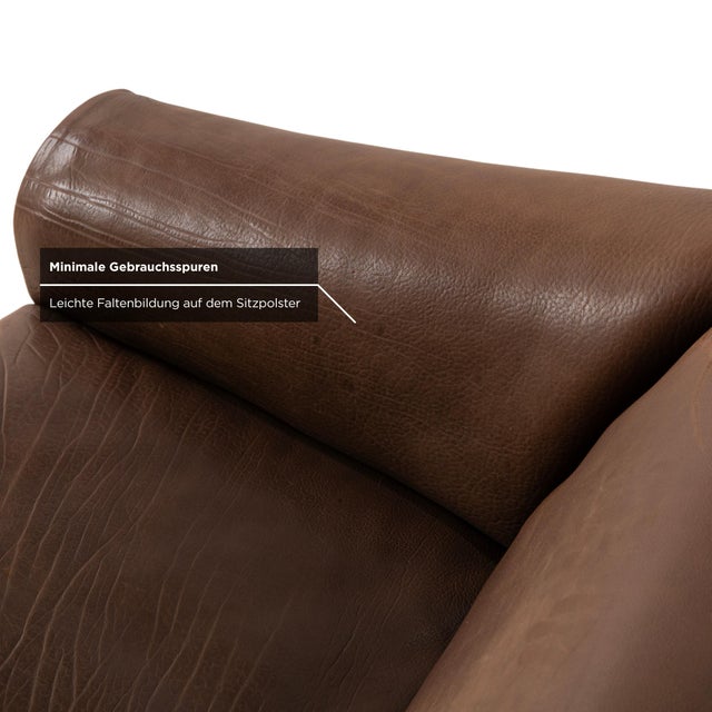 Vintage DS-47 Leather Two-Seater in Brown Cognac from de Sede For Sale - Image 10 of 17