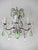 1920s Italian Rococo Green Crystal Prisms 3 Light Sconces - a Pair For Sale - Image 4 of 11