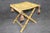 Textile Pair English Folding X Benches in Damask Upholstery For Sale - Image 7 of 9