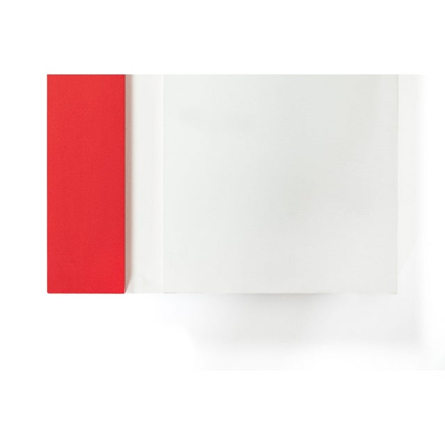 Contemporary Geometric Abstract Art Wall Reliefs by Thomas Vinson White–White–Red, 2004 For Sale In Detroit - Image 6 of 9