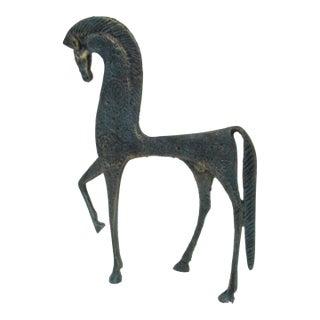 Raymor Cast Etruscan Patinated Horse Italy in the Style of Weinberg For Sale