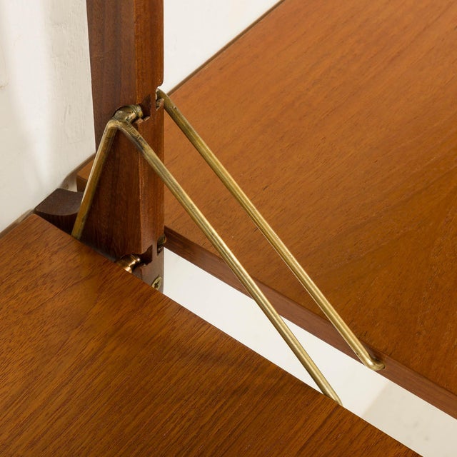 Small Ergo Wall Unit in Teak attributed to John Texmon, Norway 1960s For Sale - Image 11 of 15
