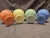 Mid-Century Modern Vintage 1940s Hazel-Atlas "Moderntone" Platonite Pastel Footed Sherbet Dishes - Set of 4 For Sale - Image 3 of 8