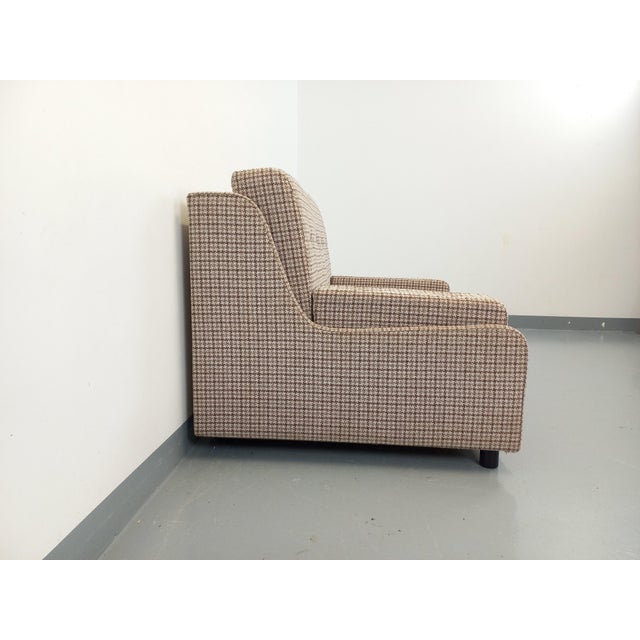 Textile Large Vintage Lounge Chair in Wool Fabric, 1970s For Sale - Image 7 of 18