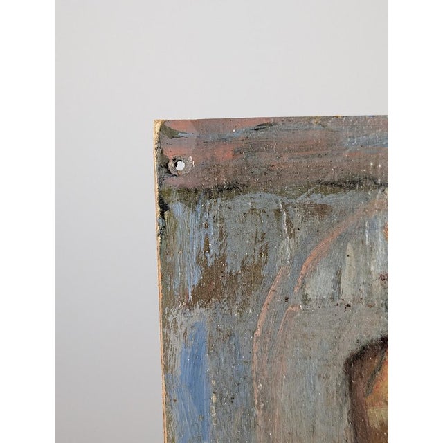 Einar Granum, Figurative Composition, 1950s, Oil on Board For Sale - Image 4 of 12