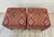 Vintage Pair of Kilim Fabric Ottomans – Boho, Moroccan & Global Style 20" x 20" x 18" Tall / Price is for the pair Add...