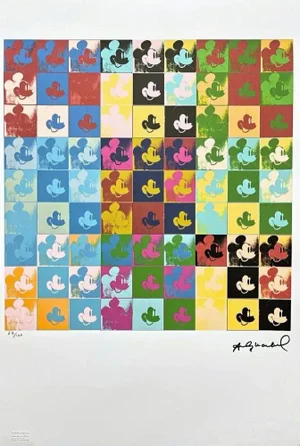 After Andy Warhol, Mickey Mouse Color Collage , 1980s, Lithograph