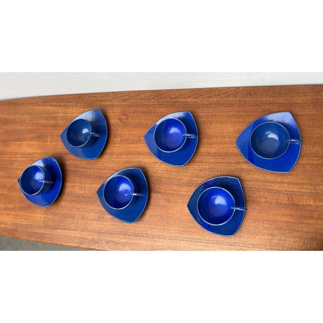 Postmodern Finnish Studio Pottery Tea or Coffee Service by Tarja Ahokainen, Set of 12 For Sale - Image 16 of 18