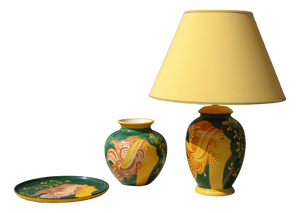 Vintage Ceramic Set, 1980s, Set of 3