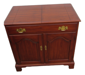 1980s Henkel Harris Server Bar Cherry Designer Chest