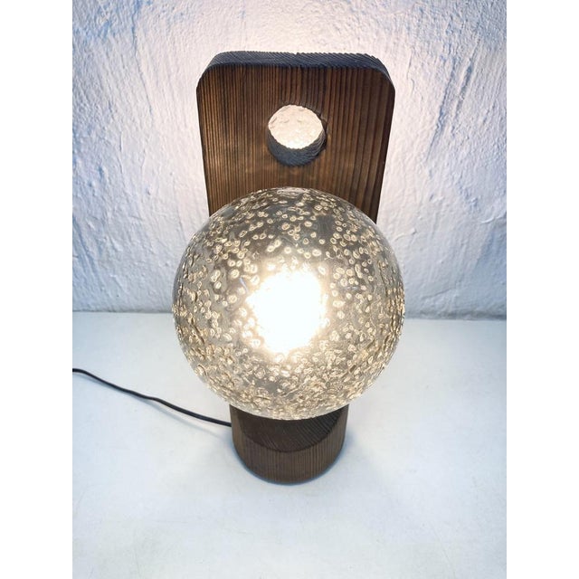Wood Table Lamp from Temde Leuchten, 1970s For Sale - Image 7 of 10