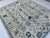 Ivory Oushak Handmade Wool Rug With Blue and Ivory Floral Design For Sale - Image 8 of 12