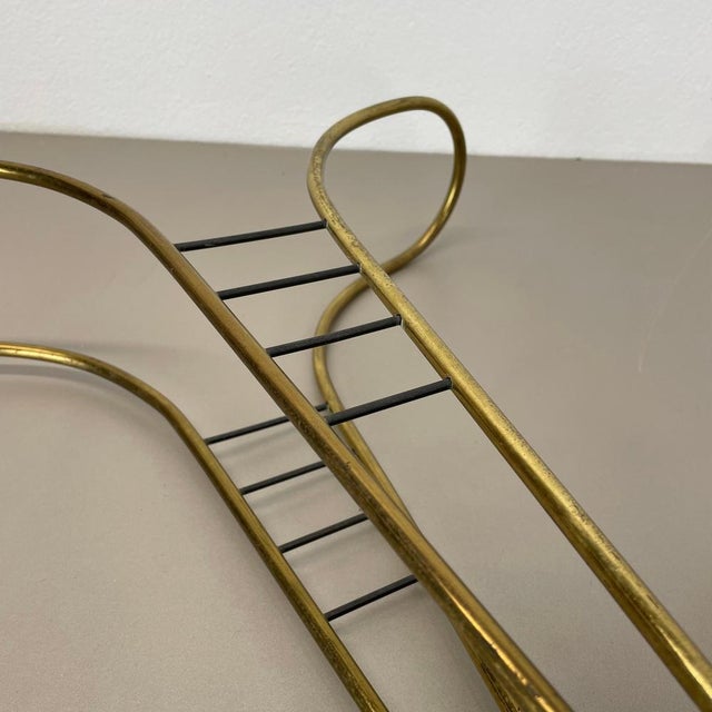Mid-Century Modernist Bauhaus Metal Brass Umbrella Stand, Germany, 1950s For Sale - Image 14 of 18