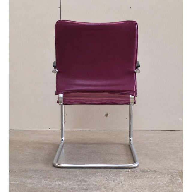 Tubular Cantilever Model S74 FV Chairs by Josef Gorcica for Thonet, 1980s, Set of 6 For Sale - Image 6 of 10