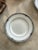 Late 20th Century Wedgwood Amherst Bone China Plates 6 Inch Dove Gray Greek Key Blue Floral England - Set of Five (5) For Sale In Chicago - Image 6 of 12